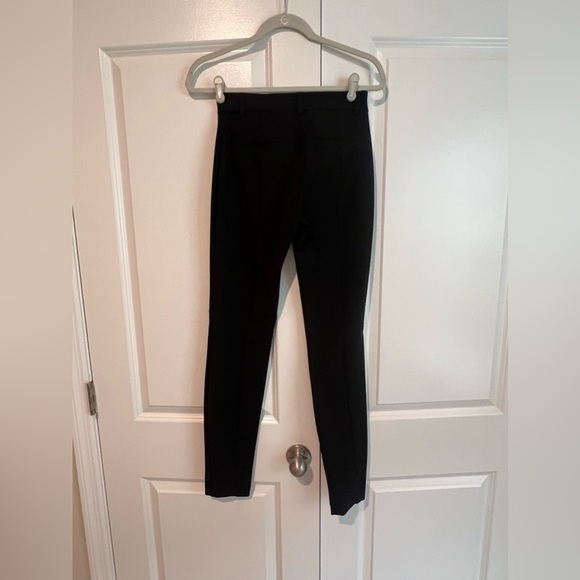 New Express Black High Waisted Work Business Pants Trouser Slim Straight 0 Long - Picture 5 of 8